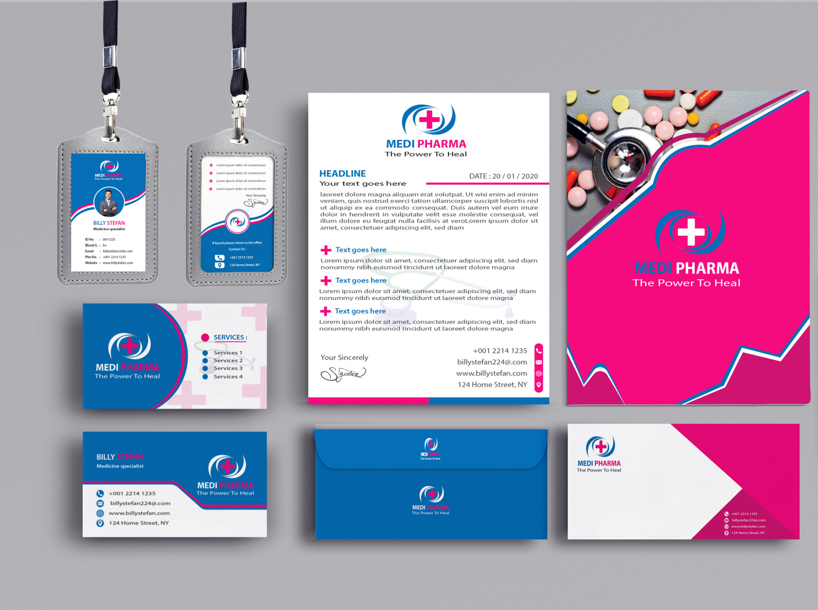 Medical Stationary Design by MD. MIJANUR RASHID on Dribbble