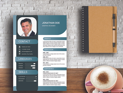 Resume Design awesome design corporate design creative design cv design minimalist resume design