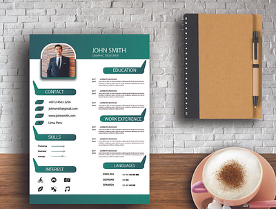 Resume Design awesome design corporate design creative design cv design minimalist resume design