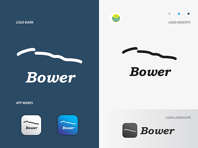 Bower Logo | Client Project app design flat flat design icon logo logo design logotype minimal