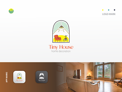 Tiny House - Logo app decoration design flat flat design house icon logo logo design logo mark logos logotype minimal