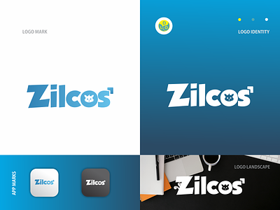 Zilcos - Logo app cat design flat flat design icon logo logo design logo mark logos logotype minimal