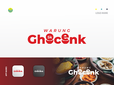Warung Ghocenk - Logo app design flat design icon logo logo design logo mark logos logotype minimal shopping