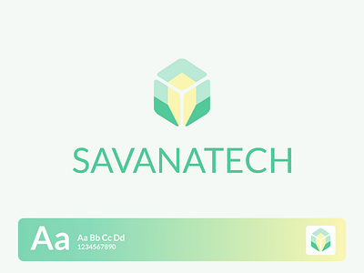 Savanatech brand branding company design flat design graphic design green icon identity illustration logo logo design logos logotype minimal modern motion graphics square tech ui