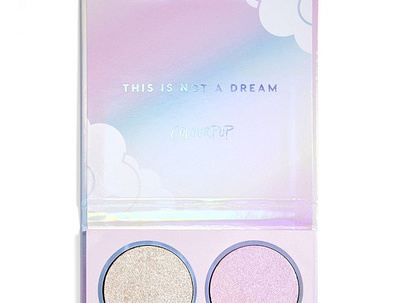 This Is Not A Dream: Dream Sequence Palette branding campaign colourpop cosmetic packaging cosmetics creativedirection packaging packagingdesign photoshoot product shot