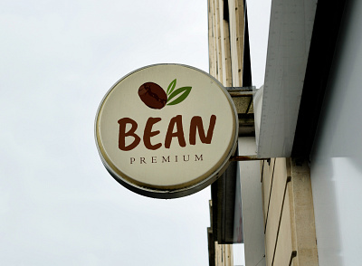 BEAN | Premium Logo (on Board) branding coffee bean coffeeshop freelance graphicdesign illustration illustrator logo photoshop premium product