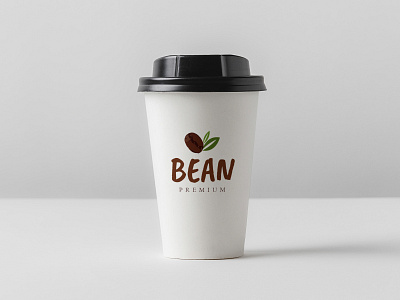 BEAN | Premium Logo (on Paper Cup) branding coffee bean coffeeshop freelance graphicdesign illustration illustrator logo photoshop premium product