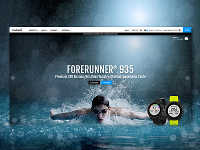 Garmin Website Redesign Concept