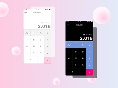 DailyUI-004 | Calculator @daily ui @dailyui design flat ui ux