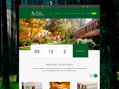 Hotel Bosque de Renaca - Web Redesign Proposal adobe xd chile homepage hotel ui ux web design website design