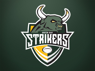 Green Bay Ball Strikers Logo logo rugby sports