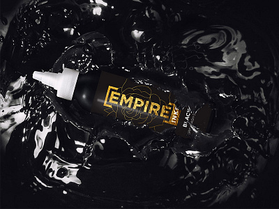 Empire Inks Label Concept bottle concept gold goldleaf ink minimal tattoo