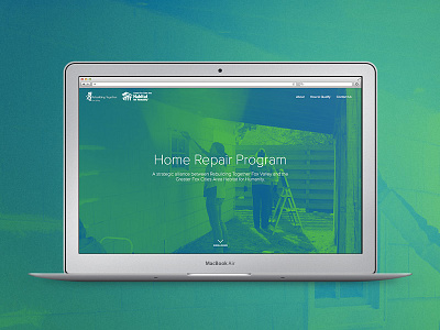 Home Repair Site charity nonprofit responsive website