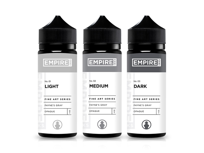 Empire Inks Graywash Series  6Bottle Full Set  2oz Bottles  Painful  Pleasures
