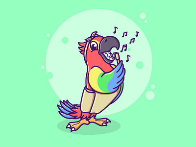 singing bird illustration