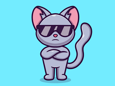 Cool cat illustration