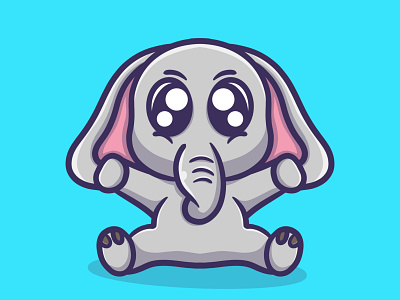 Cute elephant illustration