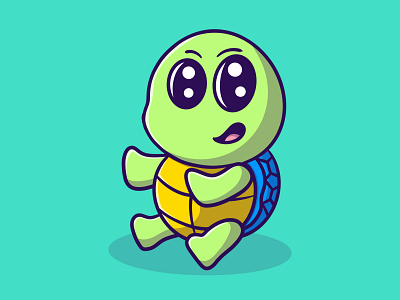 Cute turtle illustration