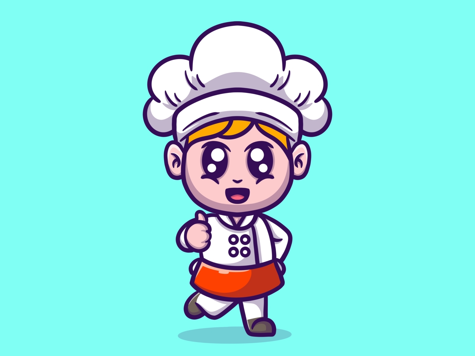 Cute chef illustration by arinalyusuf06 on Dribbble