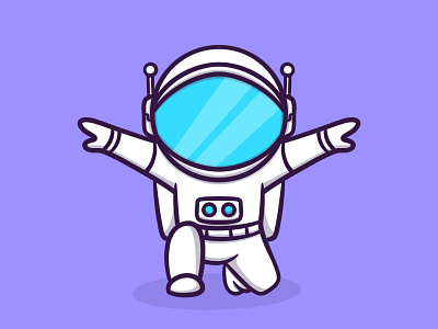 Cute astronaut illustration