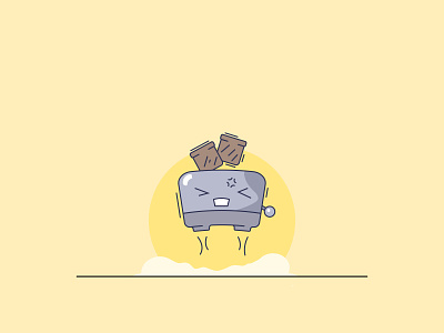 Toaster illustration персонаж