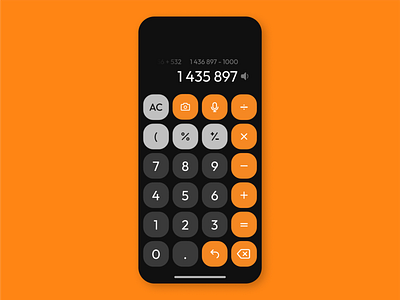 Calculator app 100ui app calculator calculatorapp ui uidesign
