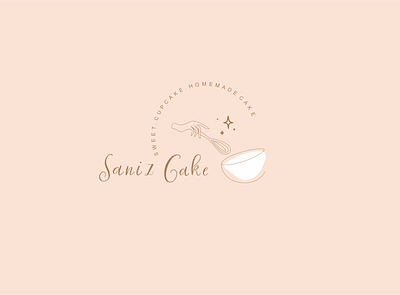 cake logo branding logo minimal typography web