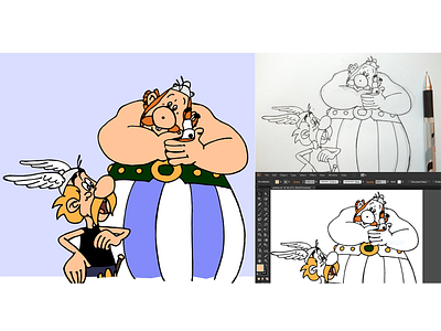 Recreating a panel from Asterix & Obelix