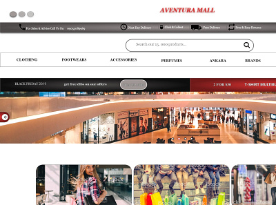 Mall shopping app webapp design