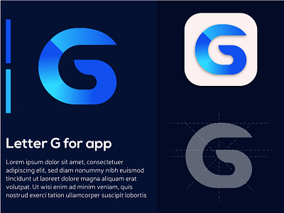 Letter G app icon app icon branding bright colors crative logo flat logo gradient icon illustrator letter g logo letter logo letter mark logo design minimal unique