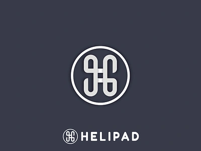 HELIPAD LOGO DESIGN app icon branding clasic crative logo eyecatching flat logo flat logos icon illustrator letter mark logo design minimal modern logo simple color unique logo