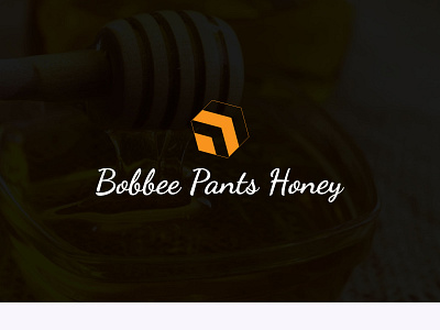 Bee logo mark for Honey company