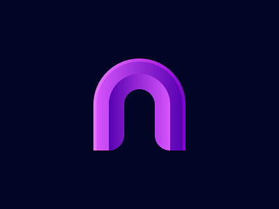 Modern Icon design letter N