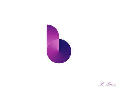 Letter B for Music Brand logo