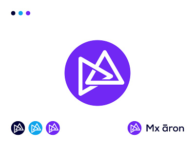 Typography Mobile app icon branding
