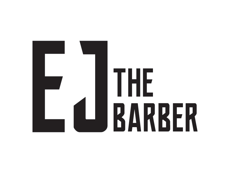 EJ The Barber Logo Concepts barbershop branding design logo