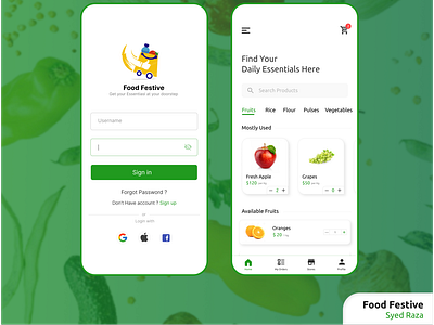 Food Festive (Mobile App)