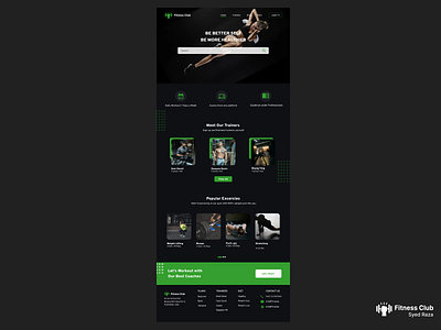 Fitness Club app app design dashboad design ui ui design uiux ux web website