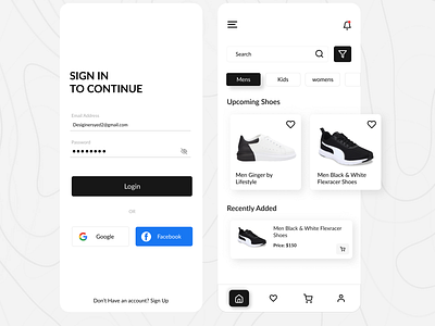 Shoe Booking App app app design branding dashboard design ecommerce figma homepage illustration login logo shopping ui ui design ux web