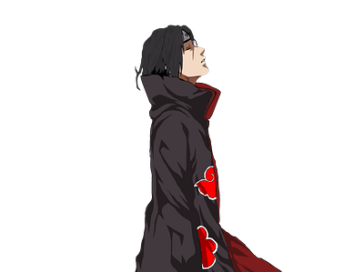 Itachi Line Art adobe adobe illustrator anime character character design collection design graphics graphics design illustrator itachi uchiha lineart naruto vector