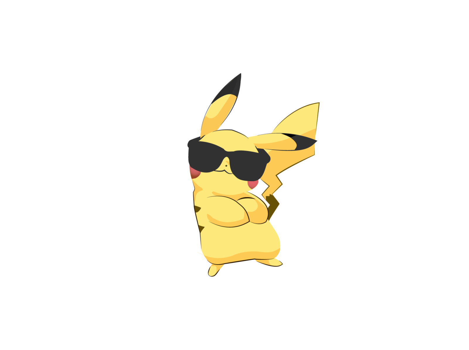 Pikachu with Shades by Tejeshwar Pradhan on Dribbble