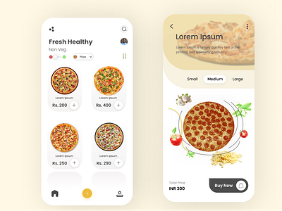 Food Ordering App app design graphic design minimal ui ux web