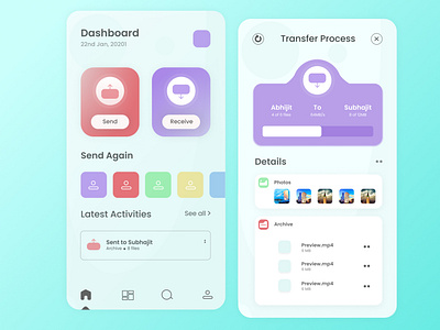 Data Sharing App app branding design ui ux web