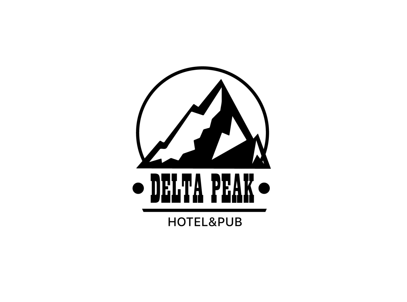 DELTA PEAK hotel & pub dailylogo dailylogochallenge day8