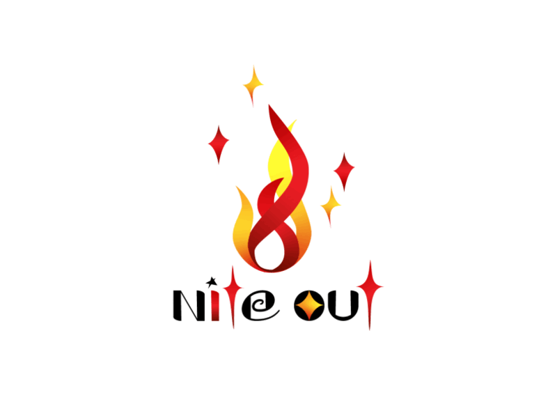 Flame Logo - NITE OUT dailylogo dailylogochallenge day10