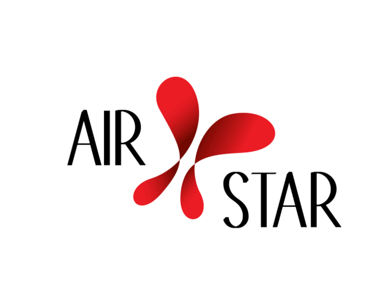 Airline logo - AIR STAR dailylogo dailylogochallenge day12