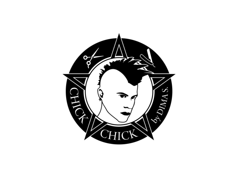 CHICK CHICK by DIMA S. barbershop dailylogo dailylogochallenge day13