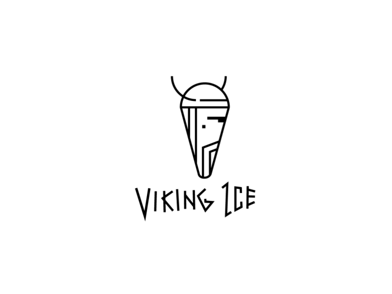 VIKING ICE Ice Cream Company Logo