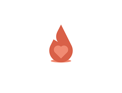 Fire and Hope art branding design fire graphic design heart hope illustration illustrator logo minimal red vector