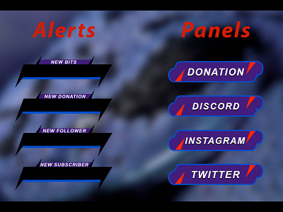 twitch panels,alerts